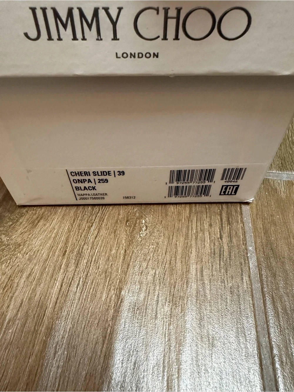 Jimmy Choo Black Cheri Slide NWT 39